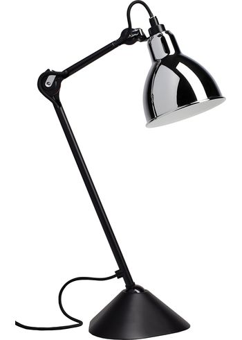 DCW - Lámpara de mesa - Lampe Gras N°205 - Black/Chrome