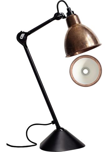 DCW - Lampada da tavolo - Lampe Gras N°205 - Black/Copper/Raw/White