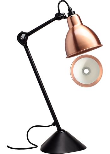 DCW - Candeeiro de mesa - Lampe Gras N°205 - Black/Copper/White