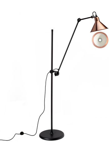 DCW - Candeeiro de chão - Lampe Gras N°215 - Black/Copper/White