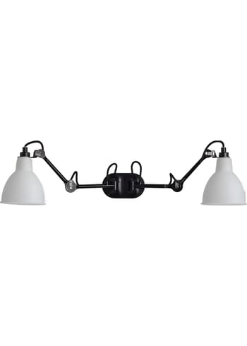 DCW - Lâmpada de parede - Lampe Gras N°204 Double - Black/Polycarbonate