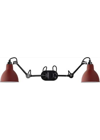DCW - Lâmpada de parede - Lampe Gras N°204 Double - Black/Red