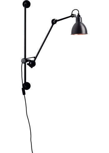 DCW - Lâmpada de parede - Lampe Gras N°210 - Black/Black/Copper