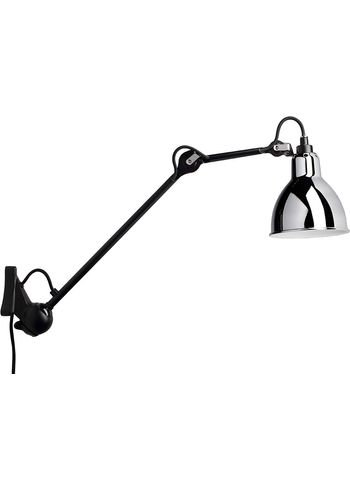 DCW - Lampada da parete - Lampe Gras N°222 - Black/Chrome