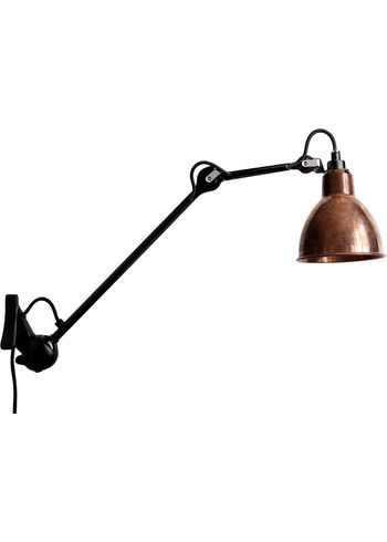 DCW - Lampada da parete - Lampe Gras N°222 - Black/Copper/Raw