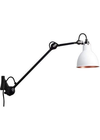 DCW - Lâmpada de parede - Lampe Gras N°222 - Black/White/Copper