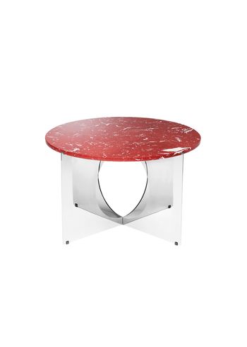 Design By Us - Junta - This Is Art Table - Bordeaux - Chrome