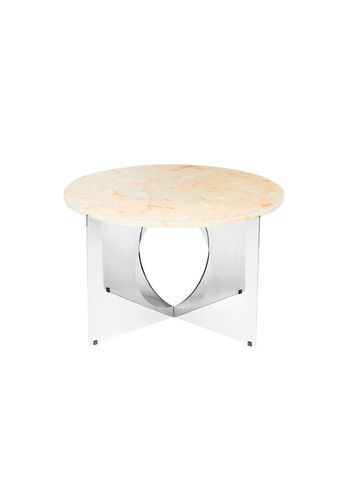 Design By Us - Junta - This Is Art Table - Cream - Chrome