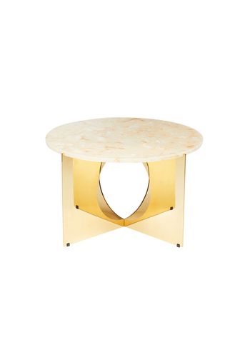 Design By Us - Junta - This Is Art Table - Cream - Gold