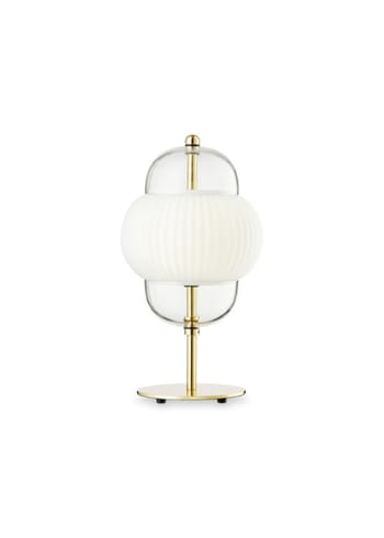 Design By Us - Pöytävalaisin - Shahin Table Lamp - Brass/Opal