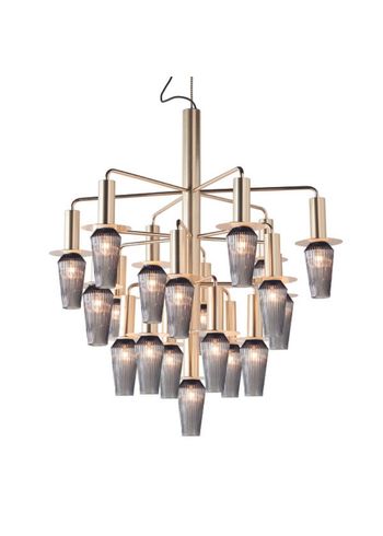 Design By Us - Lámpara - Harakiri chandelier Lamp - Gold base - smoke