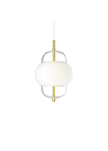Design By Us - Lámpara - Shahin Pendant Lamp - Brass/Opal - Small