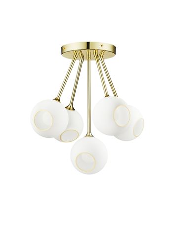 Design By Us - Péndulo - Ballroom Molecule Lamp - White/Gold