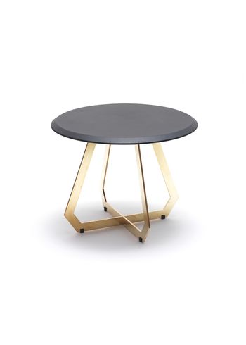 Design By Us - Mesa de centro - Fetish Table - Black Leather - Gold