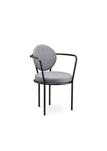 Design By Us - Silla de comedor - Casablanca chair - Black Frame - Wool Nevotex Trio - Stone