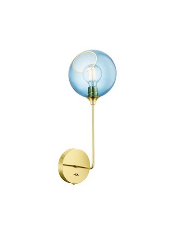 Design By Us - Væglampe - Ballroom Wall Lamp - Large - Blue/Gold