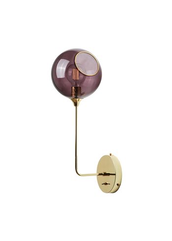 Design By Us - Seinävalaisin - Ballroom Wall Lamp - Large - Purple/Gold