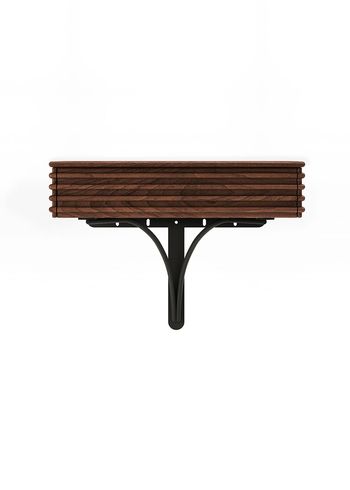 dk3 - Sidebord - Groove Night Table - Smoked Oak - Wall-mounted