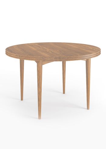 dk3 - Spisebord - Groove Table Round - Fast Bordplade - Oiled Oak