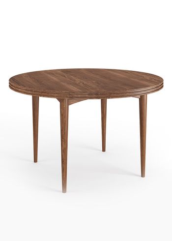 dk3 - Spisebord - Groove Table Round - Udtræksbord - Walnut