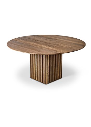 dk3 - Spisebord - Ten Table Round - Udtræksbord - Smoked Oak