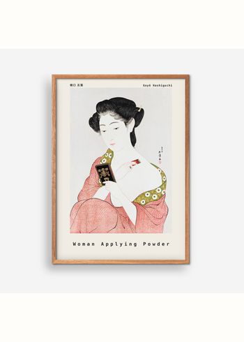 Empty Wall - Poster - Goyõ Hashiguchi - Woman Applying Powder