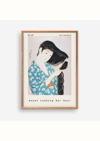 Empty Wall - Plakat - Goyõ Hashiguchi - Woman Combing Her Hair