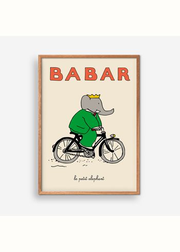 Empty Wall - Plakat - Jean de Brunhoff - Babar Bicycle