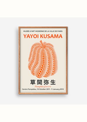 Empty Wall - Poster - Yayoi Kusama - Pumpkin Forever Orange