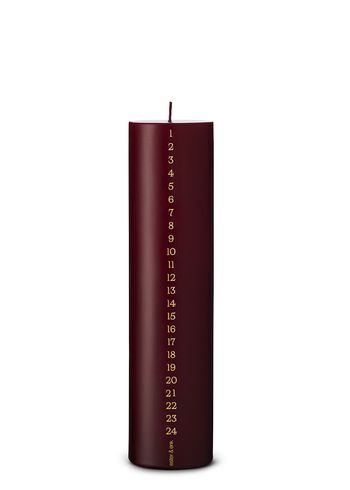 Ester&Erik - Blockljus - Calendar candles by Ester&Erik - Deep Wine