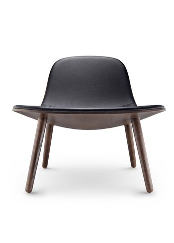 Eva Solo - Fåtölj - Abalone lounge chair - Smoked Oak / Leather: Black