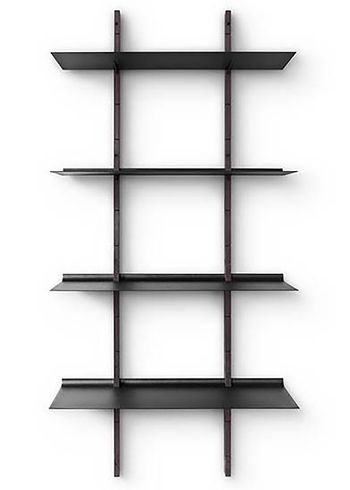 Eva Solo - Étagère - Smile shelving system - 2 Stringers / 4 Shelves - Smoked Oak / Black