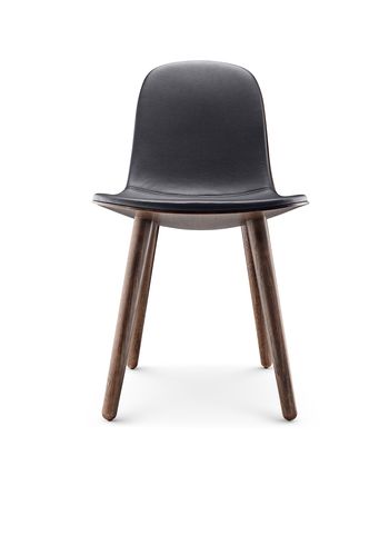 Eva Solo - Chaise - Eva Solo Abalone chair - Smoked Oak / Leather: Black