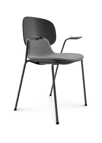 Eva Solo - Stuhl - Combo chair w. armrests - Black / Seat Upholstered