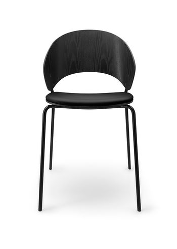 Eva Solo - Krzesło do jadalni - Dosina chair - Oak, Black / Leather: Black