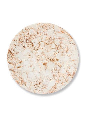 Familianna - Tallerken - Marble Christian Plate - Marble Rust