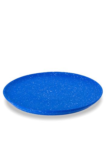 Familianna - - Terazzo Pizza Plate - Terazzo Sapphire Blue