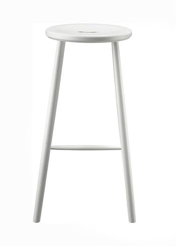 FDB Møbler / Furniture - Bar stool - J27B - Barstol - Bøg - Hvid, Malet