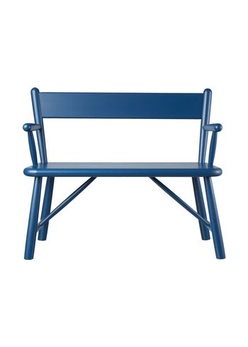 FDB Møbler / Furniture - Silla para niños - P11 by Børge Mogensen - Birch / Blue