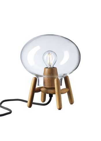 FDB Møbler / Furniture - Table Lamp - U6 - Hiti Mini - Oak / Clear Glass
