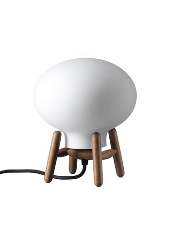 FDB Møbler / Furniture - Table Lamp - U6 - Hiti Mini - Walnut / Opal Glass