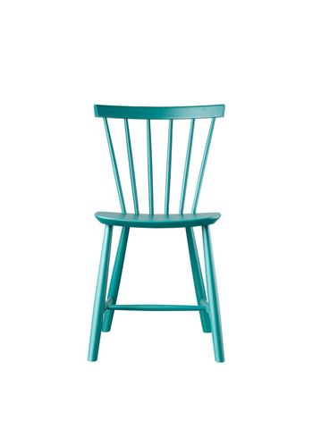 FDB Møbler / Furniture - Chair - J46 by Poul M. Volther - Beech/Petrol Blue