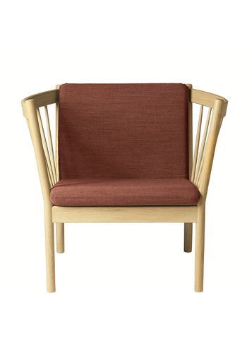 FDB Møbler / Furniture - Lounge stoel - J146 by Erik Ole Jørgensen - Oak/Burnt Orange