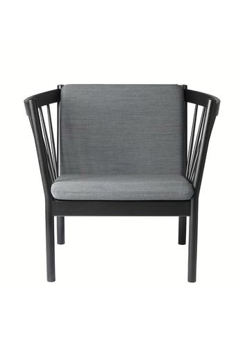 FDB Møbler / Furniture - Lounge stoel - J146 by Erik Ole Jørgensen - Black Oak/Anthracite Grey