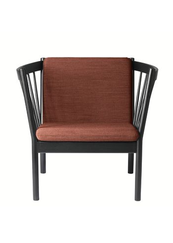 FDB Møbler / Furniture - Lounge stoel - J146 by Erik Ole Jørgensen - Black Oak/Burnt Orange