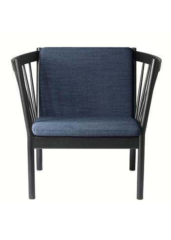 FDB Møbler / Furniture - Armchair - J146 by Erik Ole Jørgensen - Black Oak/Dark Blue