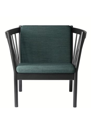 FDB Møbler / Furniture - Armchair - J146 by Erik Ole Jørgensen - Black Oak/Dark Green