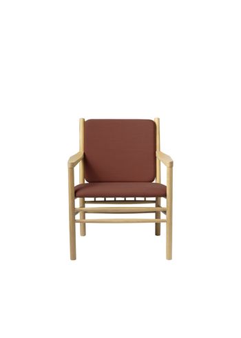 FDB Møbler / Furniture - Lounge stoel - J147 - Fauteuil - Eiken / Natuurlijk / Geroosterde Sinaasappel