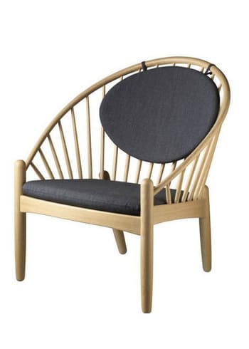 FDB Møbler / Furniture - Sillón - J166 by Poul M. Volther - Oak/Nature - Dark Grey