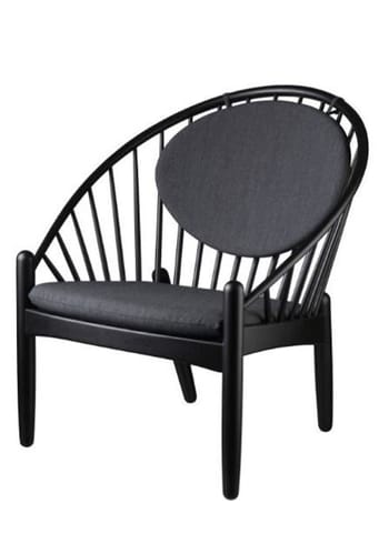FDB Møbler / Furniture - Armchair - J166 by Poul M. Volther - Oak/Black - Dark Grey